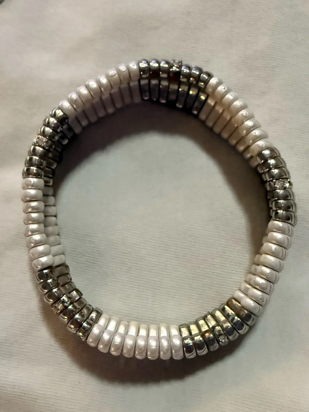 Fashion Mixed Lot 8 Bracelets Chain Beaded Charm Silver/Black